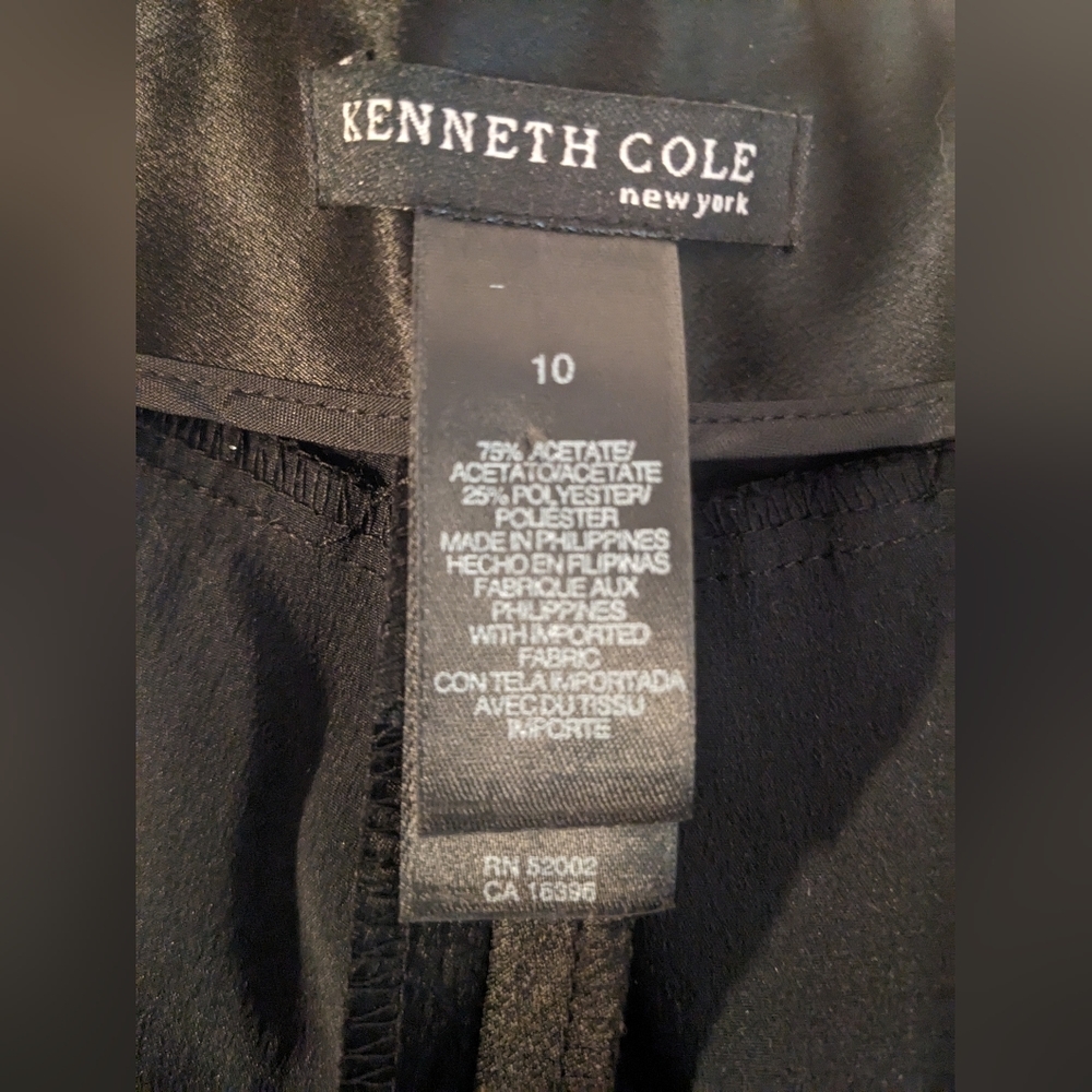 5/$25 Kenneth Cole New York Black Dress Pants - Picture 9 of 9